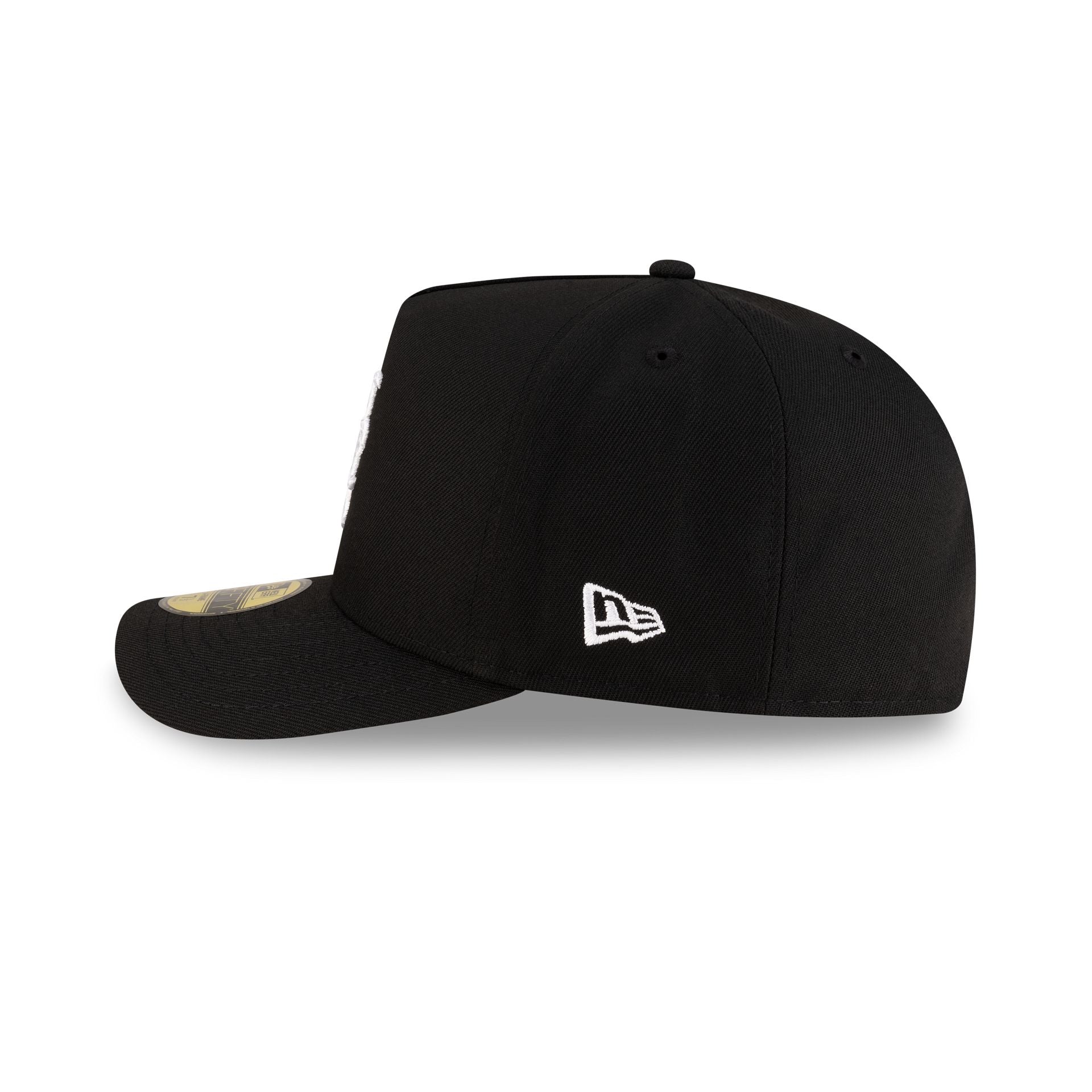 New York Mets Black Script Safety Pin 59FIFTY A-Frame Fitted Hat
