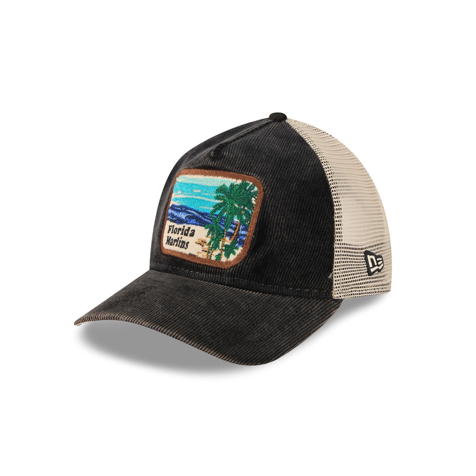 Miami Marlins Vintage Landscape 9TWENTY A-Frame Trucker Hat