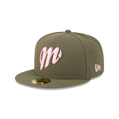 Diablos Rojos del M��xico Olive 59FIFTY Fitted Hat