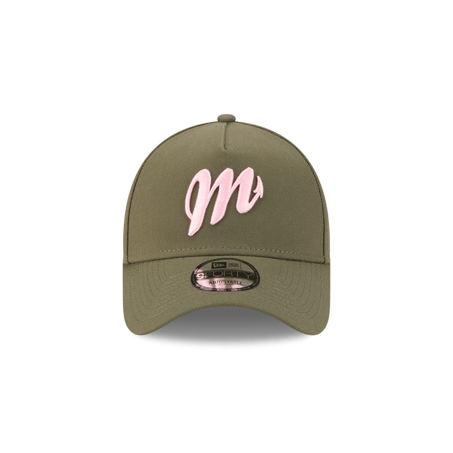 Diablos Rojos del M��xico Olive 9FORTY A-Frame Snapback Hat