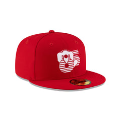 Diablos Rojos del M��xico LMB 100th Anniversary Away 59FIFTY Fitted Hat