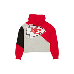 Kansas City Chiefs Team Split Women's Cropped Hoodie