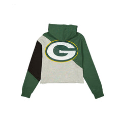Green Bay Packers Team Split Women's Cropped Hoodie