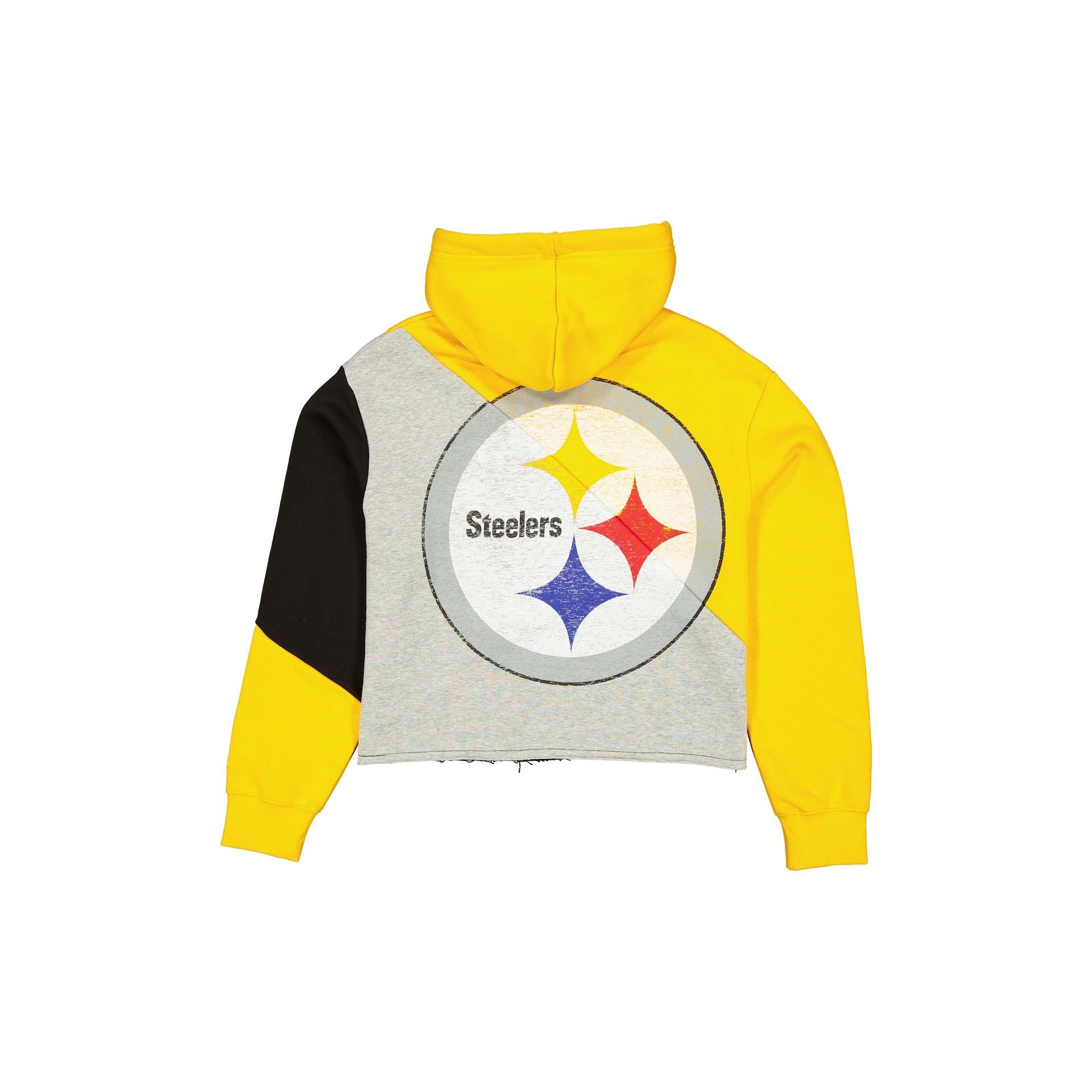 Pittsburgh Steelers Team Split Women's Cropped Hoodie