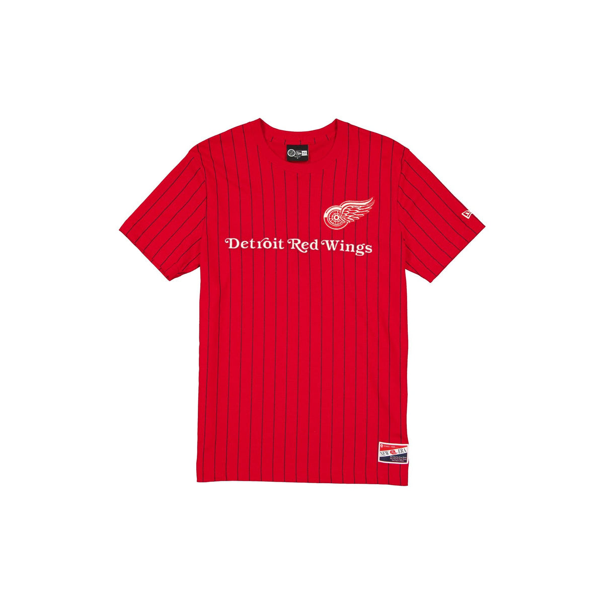 Detroit Red Wings Throwback Retro Pinstripe T-Shirt