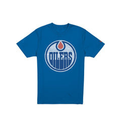 Edmonton Oilers Wash Logo Short-Sleeve T-Shirt