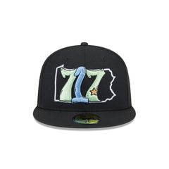 Harrisburg Senators Theme Night Black 59FIFTY Fitted Hat