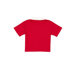 Kansas City Chiefs Throwback Women's Cropped Polo