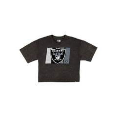 Las Vegas Raiders Sport Night Black Cropped Women's T-Shirt