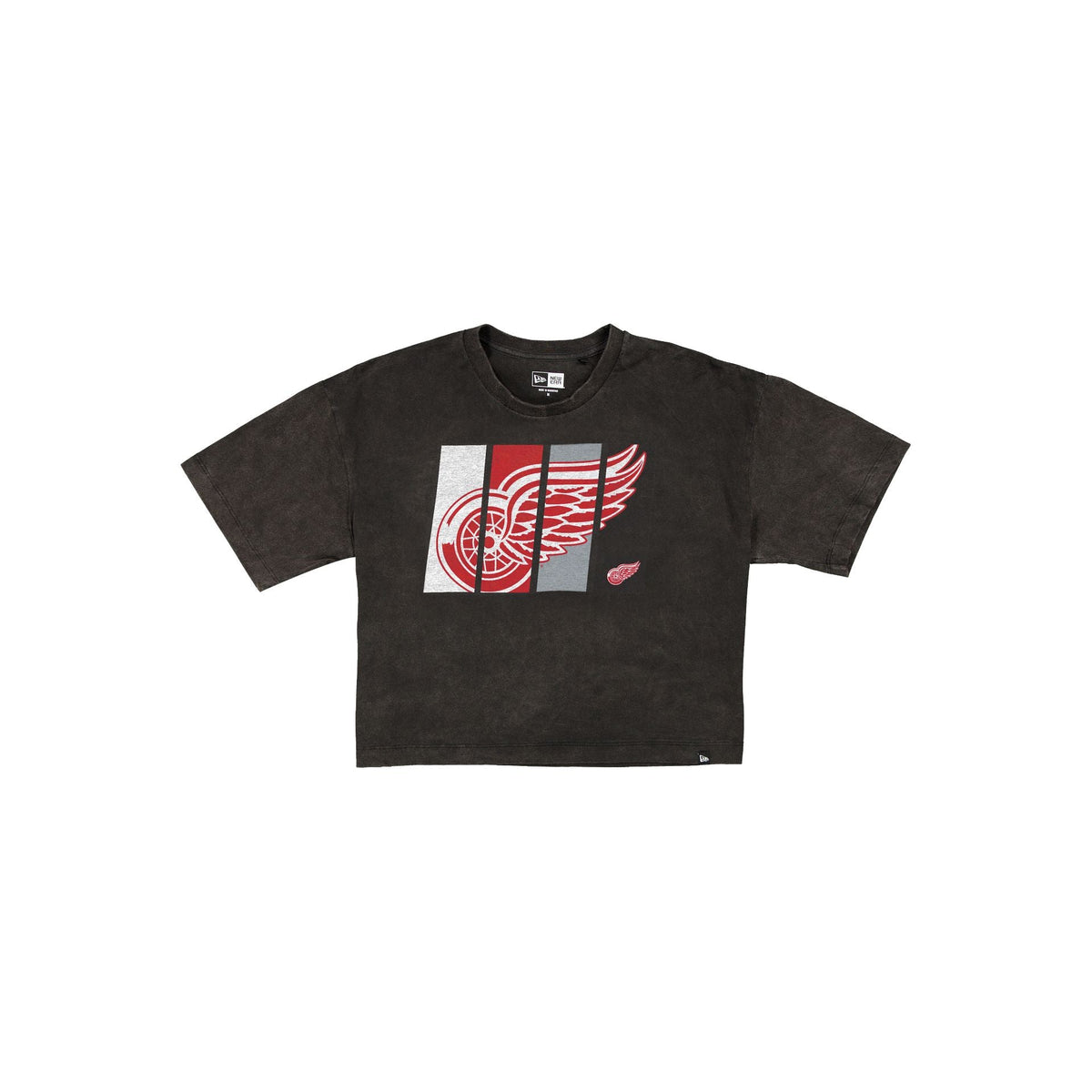 Detroit Red Wings Sport Night Black Cropped Women's T-Shirt