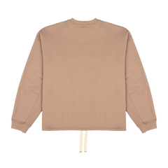 New Era Branded Alden Taupe Gray Crewneck