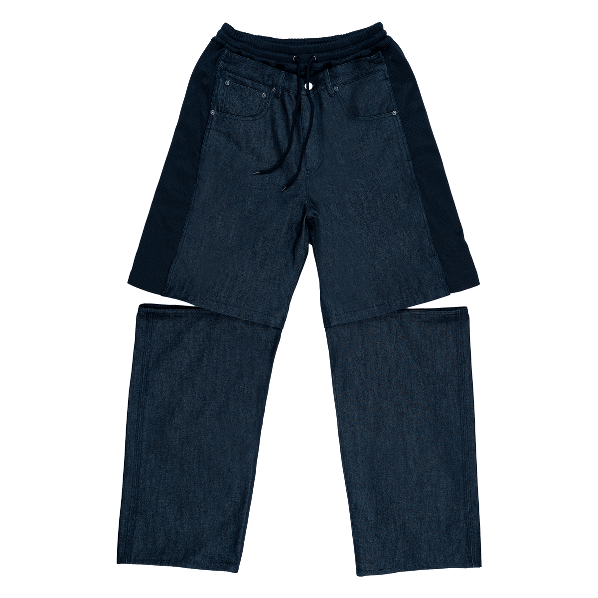 New Era Branded Mutation Mesh Navy Denim Jeans