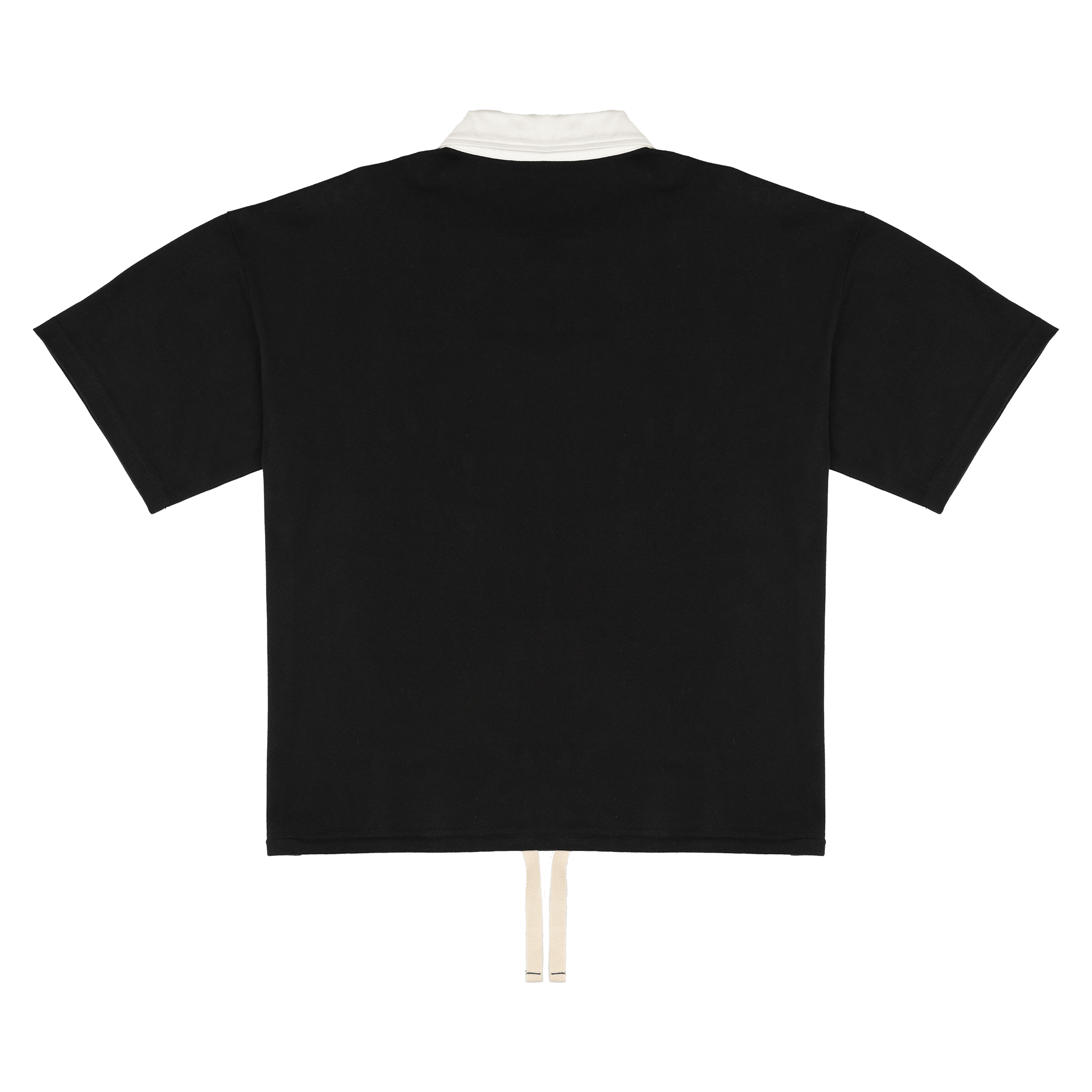 New Era Branded Alden Black Rugby Shirt