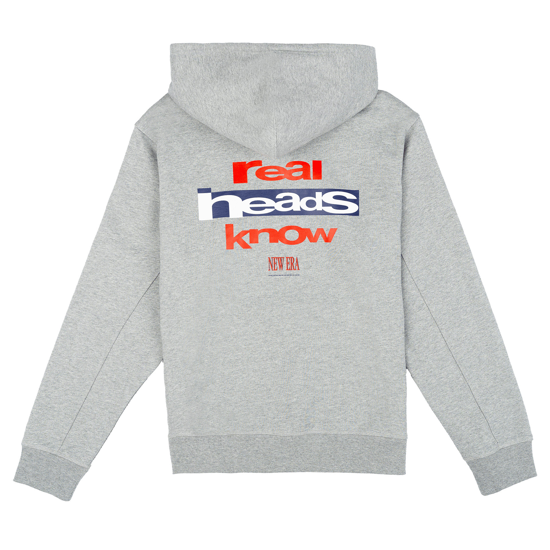 New Era Branded Real Heads Heather Gray Hoodie