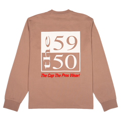 New Era Branded 59FIFTY Archivist Taupe Gray Long Sleeve T-Shirt