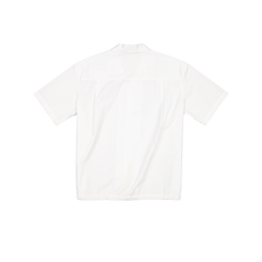 New Era Branded Resort Optic White Open Collared Shirt