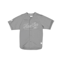 New Era Branded Batter's Eye Raglan Baseball Mirage Gray Jersey