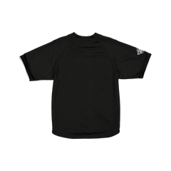 New Era Branded Batter's Eye Raglan Baseball Black Jersey