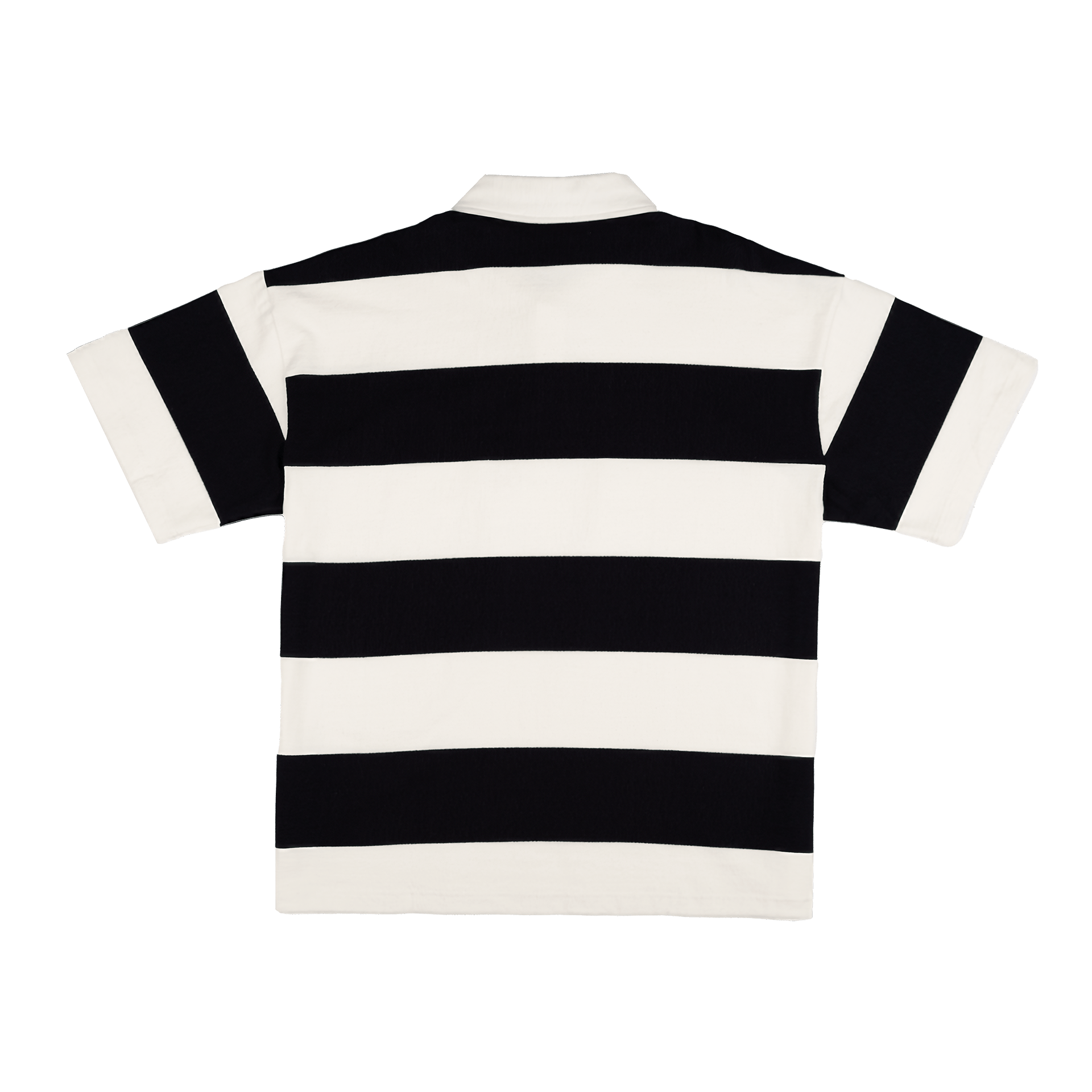 New Era Branded Embroidered Yarn Dye Navy Rugby Shirt