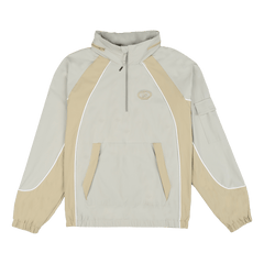 New Era Branded Retro-Tech NE2K Mirage Gray Half-Zip Track Pullover