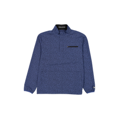 New Era Branded Indigo Bark Print Golf Half-Zip