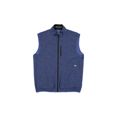 New Era Branded Indigo Bark Print Golf Vest