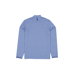 New Era Branded Golf Heather Indigo Blue Long-Sleeve Shirt