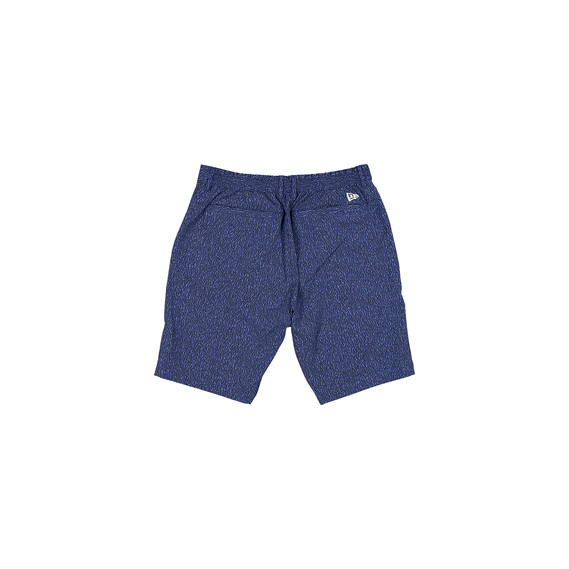 New Era Branded Golf Indigo Bark Print Shorts