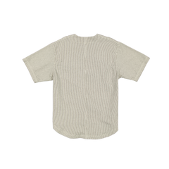 New Era Branded Railroad Stripe Arch Woven Baseball Jersey