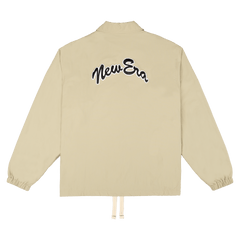 New Era Branded Ripstop Script Nylon Abbey Stone Coach's Jacket
