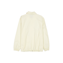 New Era Branded Twill Applique Chrome White Coaches Jacket