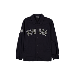 New Era Branded Twill Applique Navy Coaches Jacket