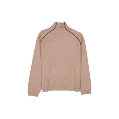 New Era Branded Shoreline Taupe Gray Full-Zip Track Jacket
