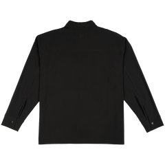 New Era Branded Nylon Military Black Shacket