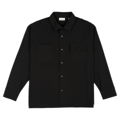 New Era Branded Nylon Military Black Shacket