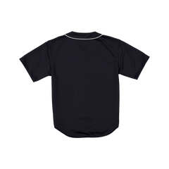 New Era Branded Piping Full-Zip Baseball Navy Jersey