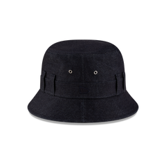 New Era Branded Belt Loop Denim Navy Bucket Hat
