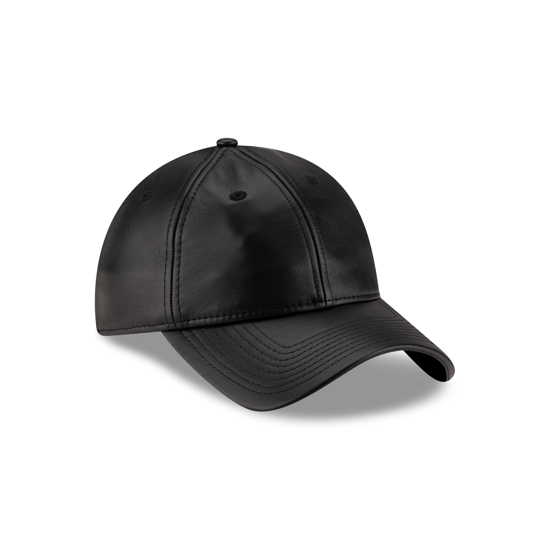 New Era Branded Unstructured Leather 9FORTY Adjustable Hat