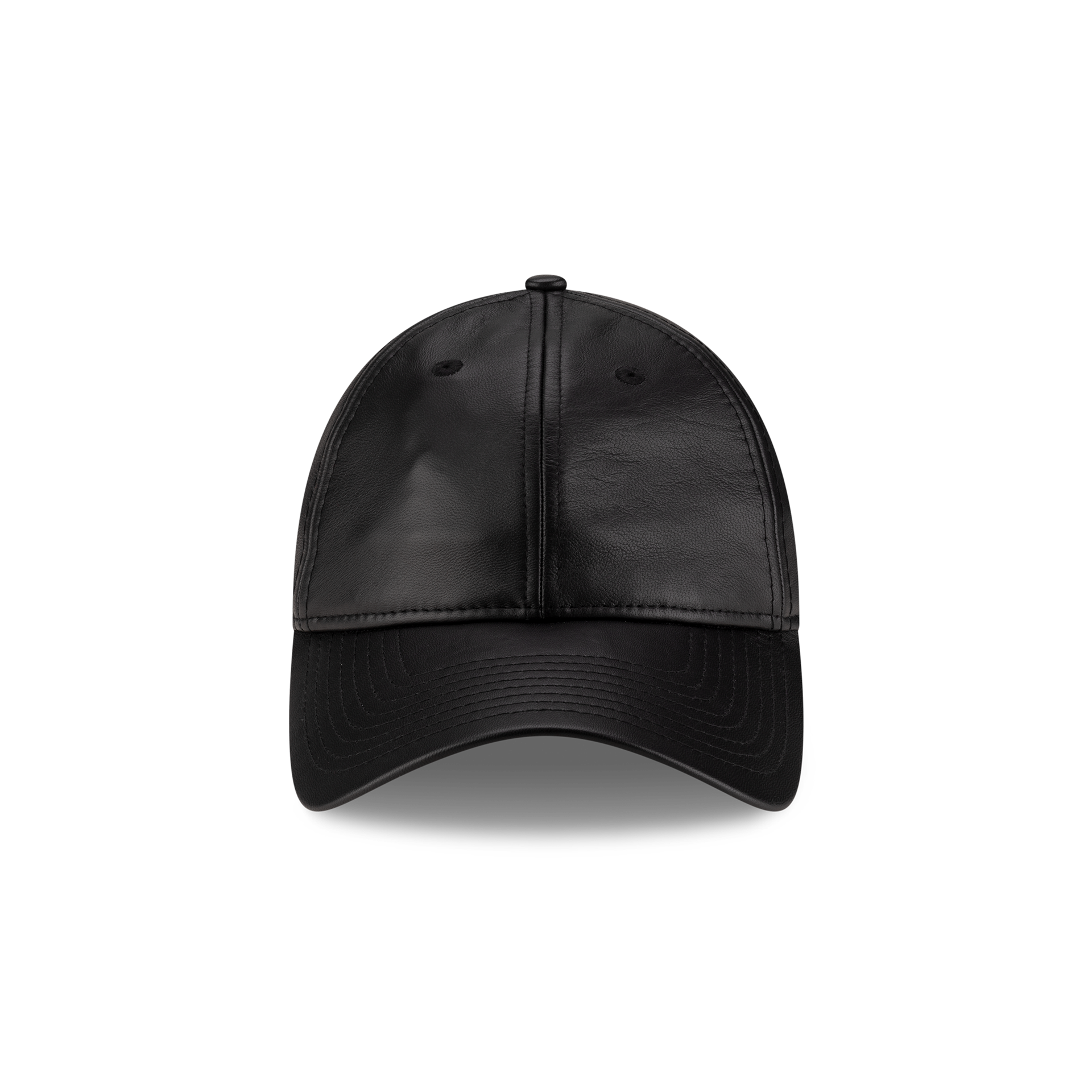 New Era Branded Unstructured Leather 9FORTY Adjustable Hat