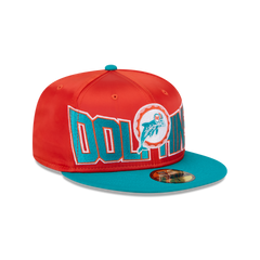 Miami Dolphins Bold Satin 59FIFTY Fitted Hat