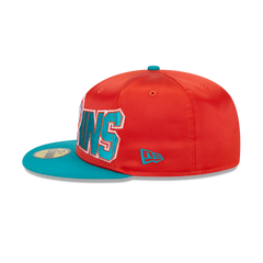 Miami Dolphins Bold Satin 59FIFTY Fitted Hat