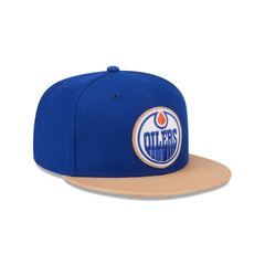 Edmonton Oilers Leather Visor 59FIFTY Fitted Hat