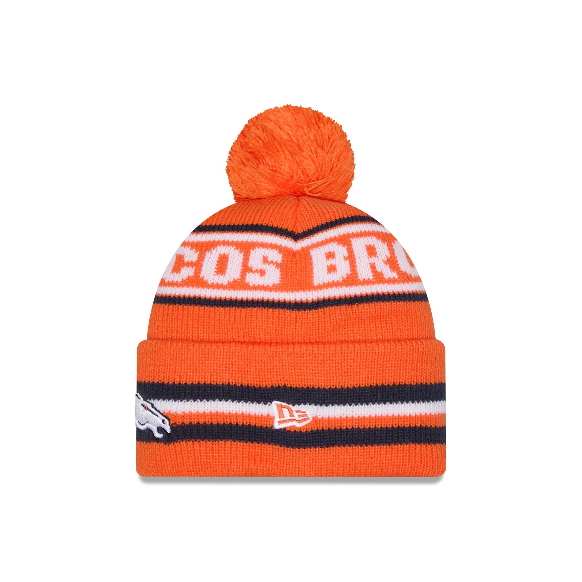 Denver Broncos Classic Pom Knit Hat