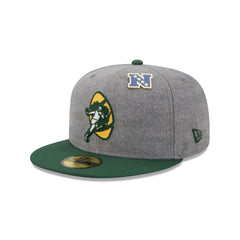 Green Bay Packers Heather Gray Wool 59FIFTY Fitted Hat