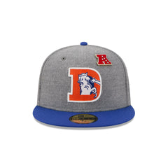 Denver Broncos Heather Gray Wool 59FIFTY Fitted Hat