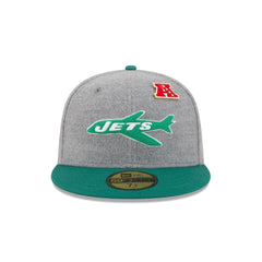 New York Jets Heather Gray Wool 59FIFTY Fitted Hat