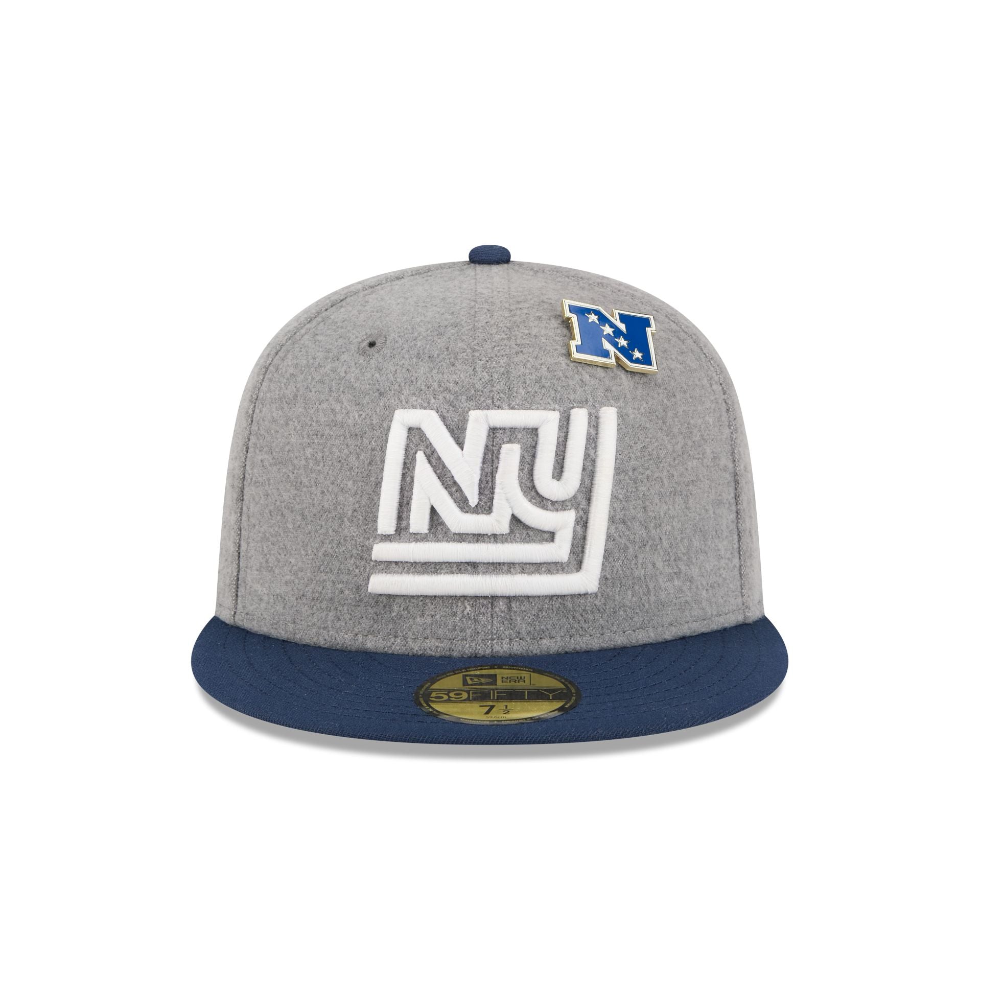New York Giants Heather Gray Wool 59FIFTY Fitted Hat