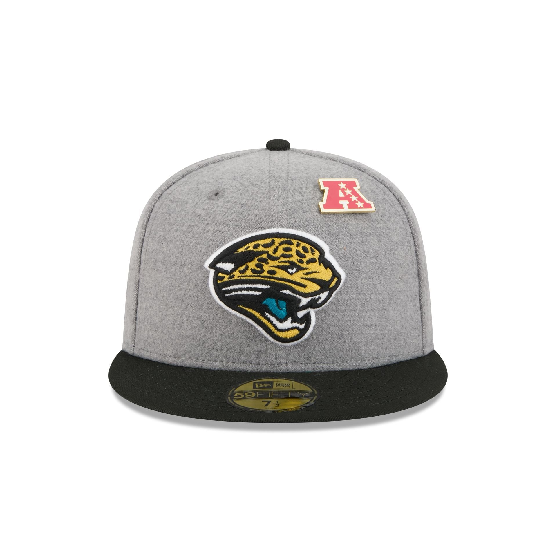 Jacksonville Jaguars Heather Gray Wool 59FIFTY Fitted Hat