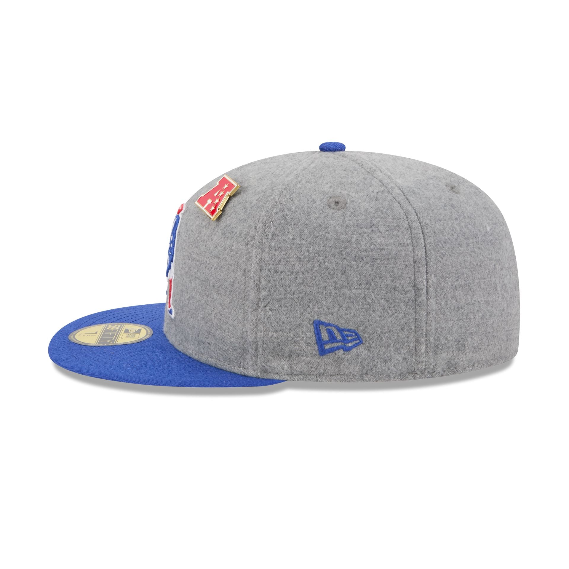 New England Patriots Heather Gray Wool 59FIFTY Fitted Hat