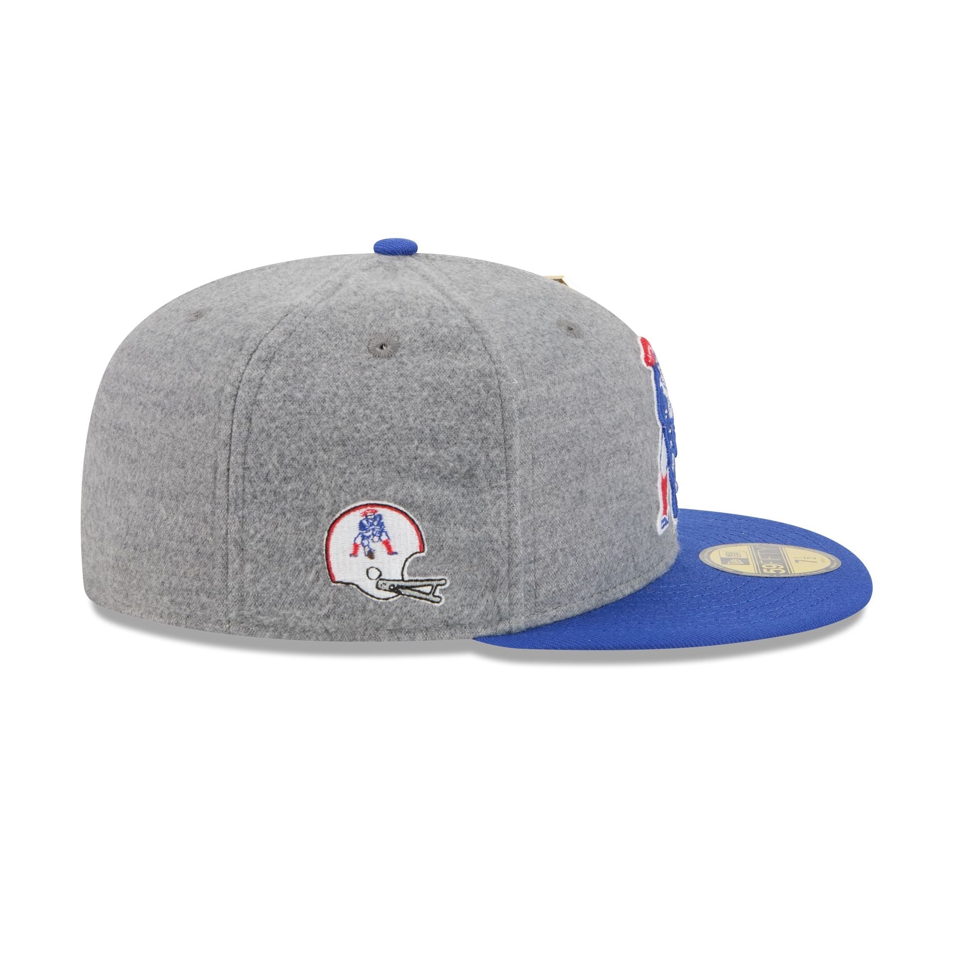New England Patriots Heather Gray Wool 59FIFTY Fitted Hat